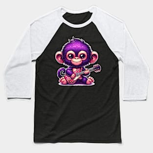 Guitarist monkey Baseball T-Shirt